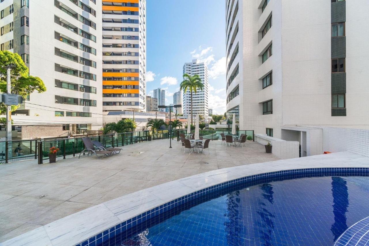 Excelente Flat Em Setubal Boa Viagem Ate 3 Pessoas Cercado Por Restaurantes E Supermercados Pm805 Ресіфі Екстер'єр фото